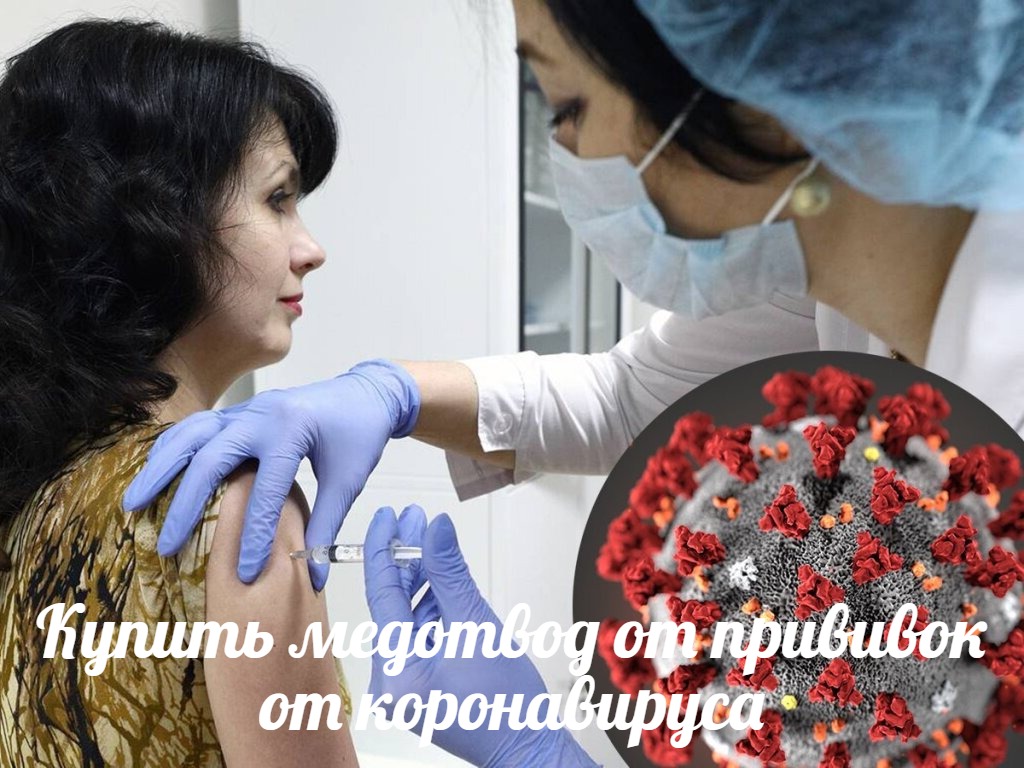 Купить медотвод от прививок от коронавируса в Москве